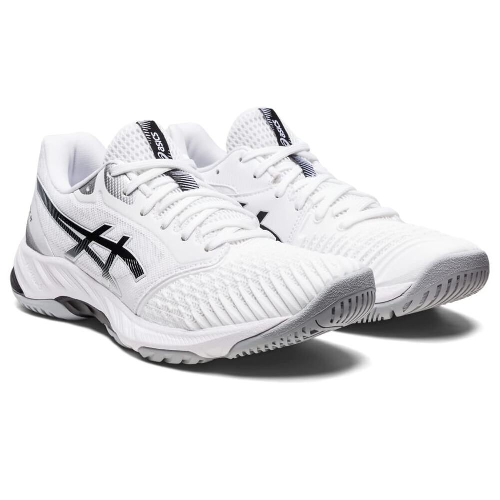 ASICS Netburner Ballistic FlyteFoam 3 Women's Shoes White/Black size 10